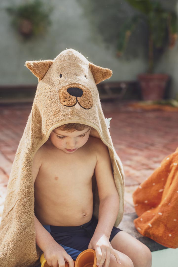 Hooded towel | 70x130cm - Mr. Dog